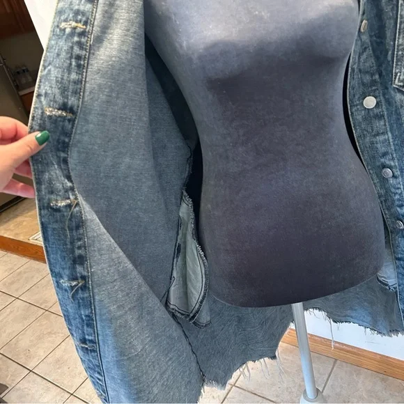 Denim Hooded Jacket for Women - Picture 9 of 11